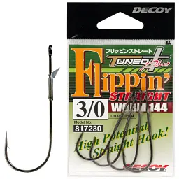 Крючок Decoy Worm144 Flippin Straight 4/0 (4 шт/уп)