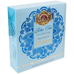 Чай зеленый Basilur Blue Tea Collection ассорти 40 шт. х 1.5 г (955274)