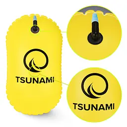Буй для плавання TSUNAMI Basic надувний Yellow (P-5907739316806) - мініатюра 7