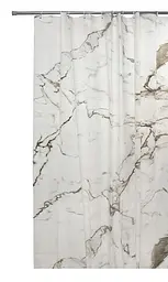 Штора для ванної кімнати SPAZIO MARBLE PEVA 200х200 см із 12-ма кільцями