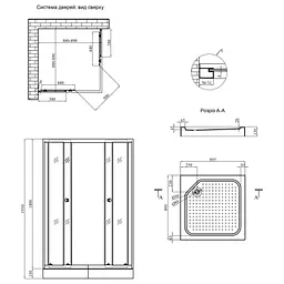 Душова кабіна Kroner KRP Eifel - Q.B.F.M. (CV036765) - мініатюра 14