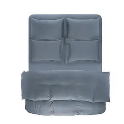 Простирадло на резинці з наволочкою Penelope - Celine denim денім 100x200+50x70 - мініатюра 2