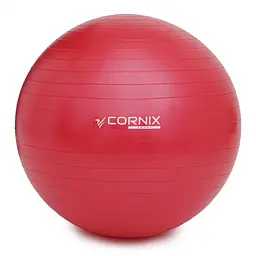 М'яч для фітнесу (фітбол) Cornix 65 см Anti-Burst XR-0019 Red - мініатюра 2