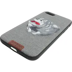 Чохол-накладка PUZOO TPU+TPU with stitchwork craft Ballon Dog iPhone 7/8/SE 2020 Gray - мініатюра 4
