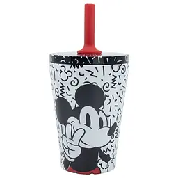 Стакан для дітей з силіконовою трубочкою 360 мл Mickey Mouse Stor kuh0013340