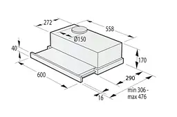 Витяжка Gorenje TH62E4BG (телескопічна) - мініатюра 6