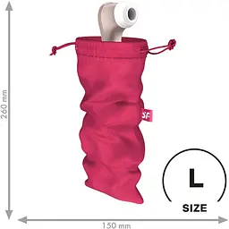 Мішечок для зберігання іграшок Satisfyer Treasure Bag L Pink - мініатюра 2