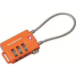 Брелок-замок Munkees 3609 TSA Cable Combi Lock Помаранчевий - мініатюра 2