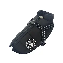 Світловідбивна зимова куртка для собак Black