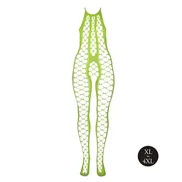 Бодістокінг Ouch! Bodystocking With Halterneck Green, XL/4XL - мініатюра 4