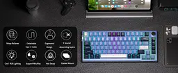 Клавіатура MageGee SKY 81 RGB Blue Whale Switch (6971969727922) Prussian Blue (G-000003953) - мініатюра 7