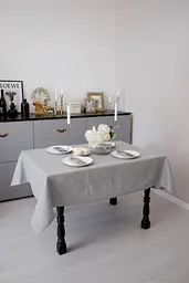 Скатертина 132х180 см Перлина Silver ПРОВАНС (037594)