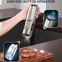 Подрібнювач солі та перцю Circle Joy Nova Electric Grinder Silver (CJ-EG12) [162475] - мініатюра 6