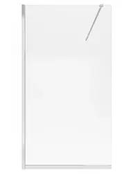 Душова перегородка Qtap Walk-In Standard CRM2011.C8 110х200 см, скло Clear 8 мм, покриття CalcLess