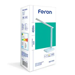 Світлодіодний настільний світильник Feron DE1725 9Вт 6500K білий - мініатюра 3