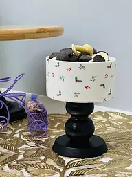 Цукерниця на ніжці 9x9x12 см "Різдвяні дзвоники" - мініатюра 2