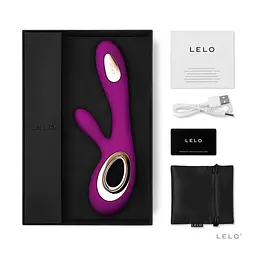 Вібратор-кролик LELO Soraya Wave Deep Rose, манливі рухи стовбура - мініатюра 7