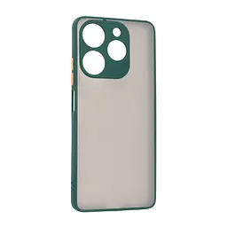 Чехол-накладка для TECNO Spark 10 Pro (KI7), Frosted Matte, зеленый, противоударный чехол с защитой всего корпуса, термополиуретан TPU + поликарбонат PC, ArmorStandart (ARM70502)