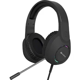 Ігрова гарнітура Sandberg BossBlaster, USB, кабель 2м, RGB, чорна (126-49)