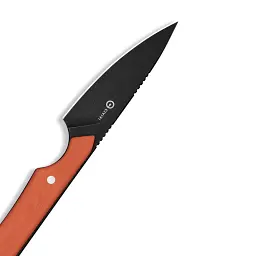 Ніж фіксований кишеньковий Civivi High Grass Field Knife (7,4 см) 14C28N / G10 помаранчевий з чохлом - мініатюра 7