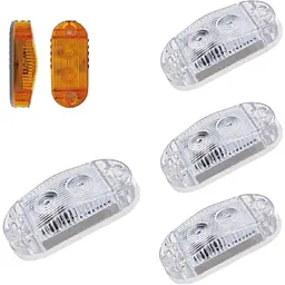 LED Габарит 66 х 29 мм 12/24V два діоди Білий 4 шт. (BD-0132W)