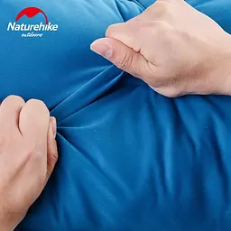 Подушка самонадувна Naturehike Sponge automatic NH17A001-L, світло блакитна - мініатюра 4
