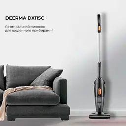Ручний пилосос Xiaomi Deerma Corded Hand Stick Vacuum Cleaner (DX115C) - мініатюра 2