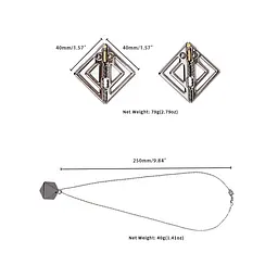 Затискачі для сосків з важкою підвіскою LOCKINK Adjustable Nipple Clamps with Heavy Pendant, під срібло - мініатюра 9