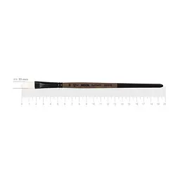 Пензель синтетика овальна Moon 1203FR №10 коротка ручка ROSA (4823098534129)