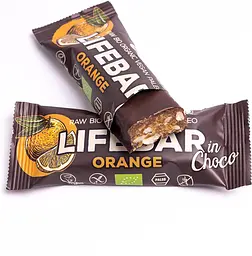 Батончик Lifefood Lifebar Апельсин у шоколаді органічний 40 г - мініатюра 2