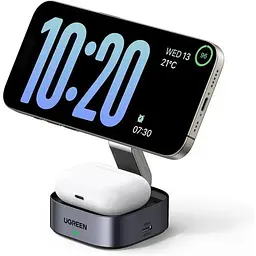 Бездротова зарядна підставка стенд Ugreen W526 MagSafe Qi 20 Вт (UGR-35278)