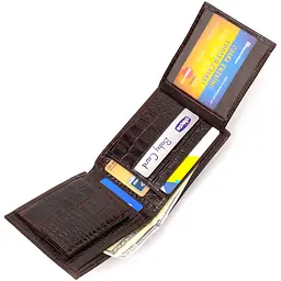 Чоловічий шкіряний гаманець Canpellini 12х9,7х1 см acs0025693 - мініатюра 4