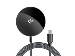 Бездротовий зарядний пристрій Acefast E24 QI2 Desktop Magnetic Wireless Metal Gray (6974316284758)