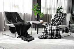 Плед Flannel 160х200 см 100% поліестер темно-сірий ARDESTO pbe0050439 - мініатюра 3