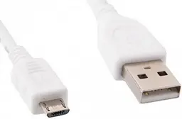 Кабель Cablexpert USB-MicroUSB 1m CCP-mUSB2-AMBM-W-1M White - мініатюра 2