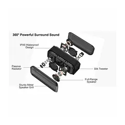 Портативна Bluetooth колонка Divoom Voombox Rock 30W Black - мініатюра 5