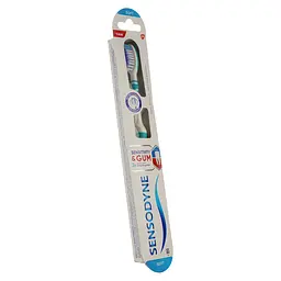 Зубна щітка Sensodyne Чутливість зубів та захист ясен м'яка біла з бірюзовим 2 шт. - мініатюра 2