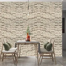 Самоклеюча 3D панель 3D Loft під бежеву катеринославську цеглу 700x770x2мм (344-2) - мініатюра 3