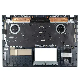 Корпус верхня кришка для Asus A571GT F571GT R571GT X571GT series, (Синій, топкейс з клавіатурою, 90NB0NL1-R32UA0, C Cover, Оригінал) - мініатюра 2