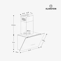 Витяжка Klarstein MaxAir 50 (10046723) - мініатюра 7
