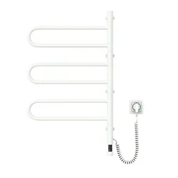 Електрична рушникосушка Navin Fouette 480x800 Sensor з таймером, біла 00-044050-5080, Білий, Електронний - мініатюра 3