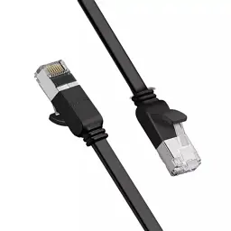 Патч-корд 2м, U/UTP Cat 6 Copper Ethernet Flat Cable NW101 Black Ugreen (50185)