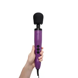 Вібромасажер DOXY Original Purple, дуже потужний, живлення 220В, пульсівні вібрації - мініатюра 5