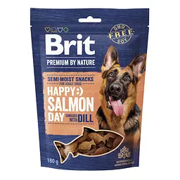Ласощі для собак Brit Premium Semi-moist Snacks Salmon with Dill напіввологі з лососем і укропом 180 г - мініатюра 3