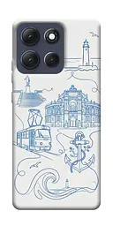 TPU чохол Demsky Southern pearl для Motorola Moto G86 Power