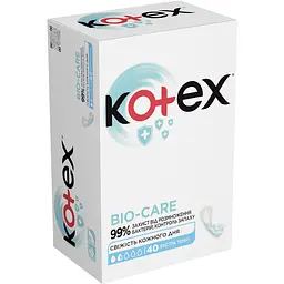 Прокладки щоденні Kotex BioCare гігієнічні 40шт/уп.