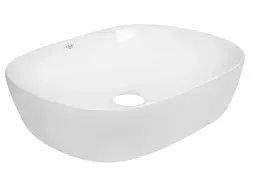 Комплект Qtap Aquarius: Раковина накладна прямокутна 470x380x120 мм White + Донний клапан PU02 (QT21112185WN47295) - мініатюра 4