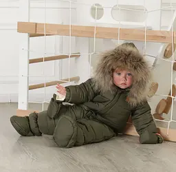 Дитячий зимовий термокомбінезон "Северленд" зріст 74 см Kid's Fantasy Хакі - мініатюра 6
