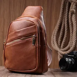 Практична жіноча сумка з однією лямкою через плече з екошкіри Vintage 17,5х29х8 см sum0026951 - мініатюра 9