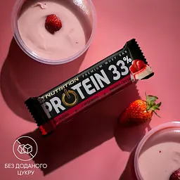 Батончик Go On Nutrition Protein 33%, 50 грам - Пана-кота-Полуниця